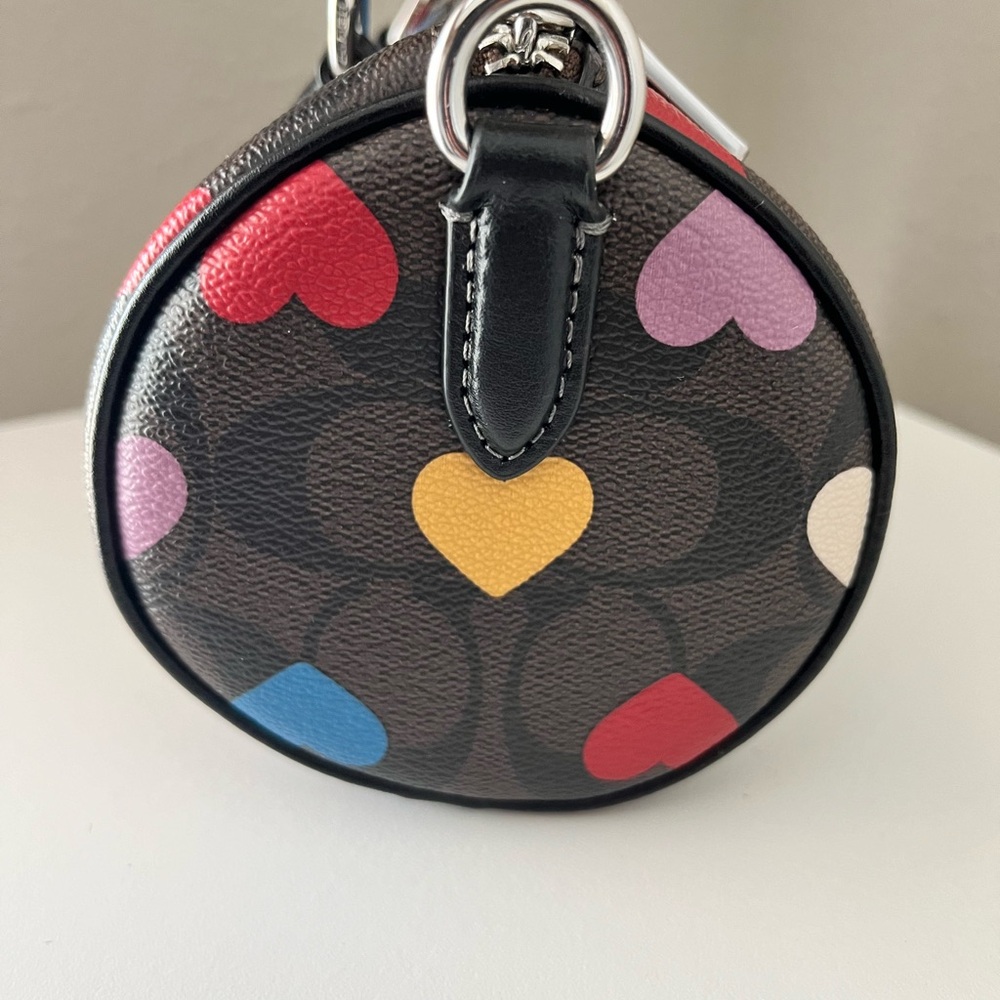 Coach Heart Print Lacey Bag in Brown and Multicolor - Picture 5 of 10